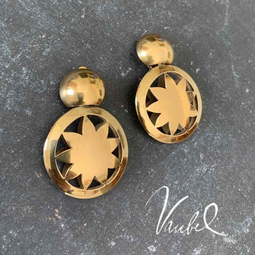 Vaubel NYC Vintage 1988 18k Gold Vermeil  earrings